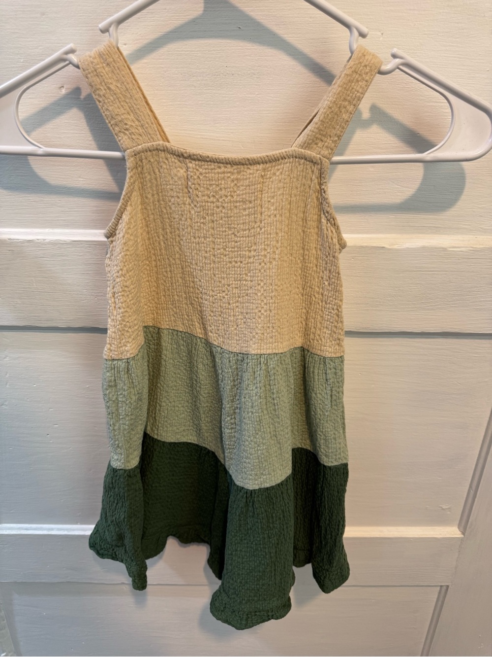 Retro Daisie Girls Colorblock Cotton Gauze Romper Size 3/4 - Picture 7 of 8